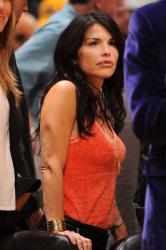 Laker fan Lauren Sanchez watches the game.jpg