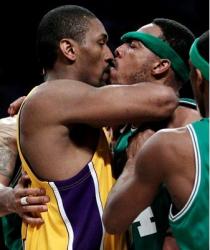 Ron Artest and Paul Pierce go lip to lip.JPG