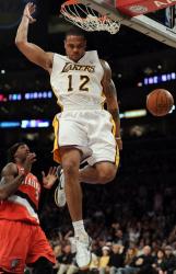Shannon Brown finishes off a dunk vs the Blazers.JPG