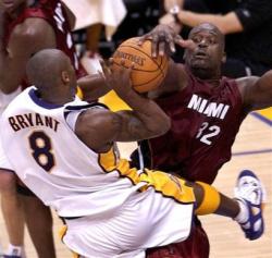shaq kobe capt.ny15212242125.lakers heat basketball ny152